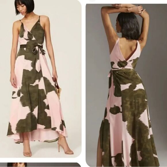 NWT Anthropologie  X HUTCH Leah Gown Maxi Wrap Summer Dress. Size XS - Picture 1 of 10